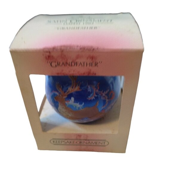 Hallmark 1982 GRANDFATHER and GRANDMOTHER Keepsake Ornaments CB2 - Picture 5 of 5